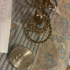 Vintage Gold Twisted Rope earrings